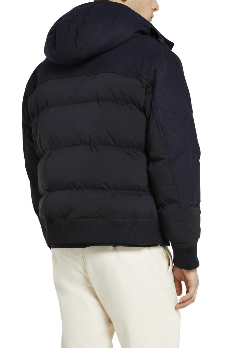 Ted Baker London Ventry Puffer Bomber Jacket with Removable Hood, Alternate, color, 
