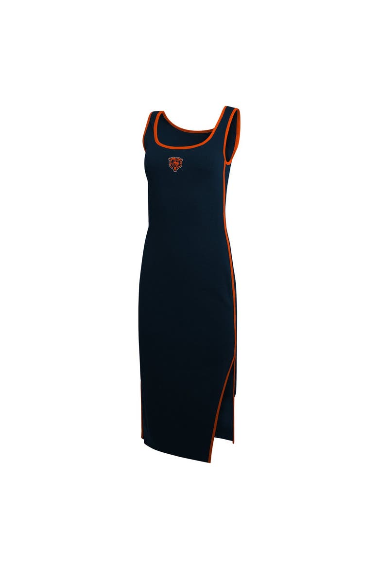 Women's WEAR by Erin Andrews  Navy Chicago Bears Ribbed Tank Dress, Alternate, color, Navy