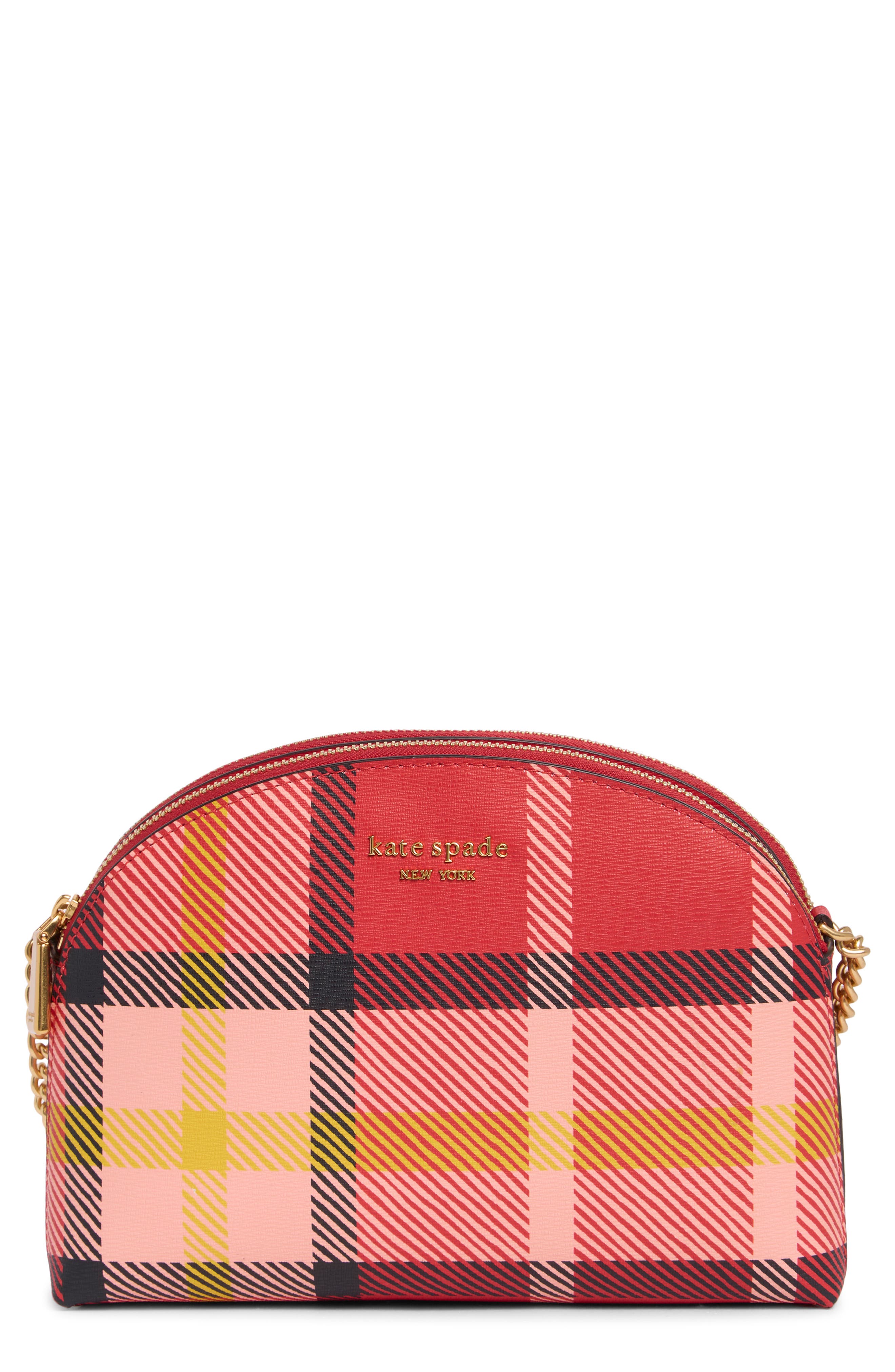 double zip leather crossbody bag