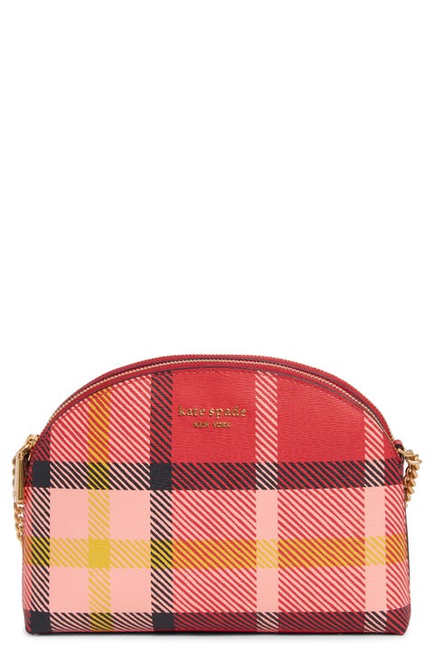 double zip leather crossbody bag