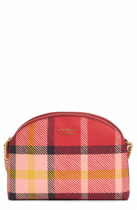 double zip leather crossbody bag