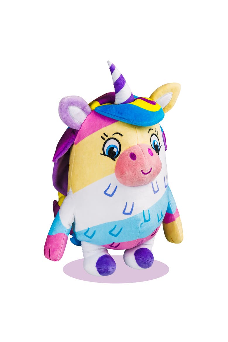 Huggable 12 Inch Plush Luna The Unicorn Series 1, Main, color, Multicolored