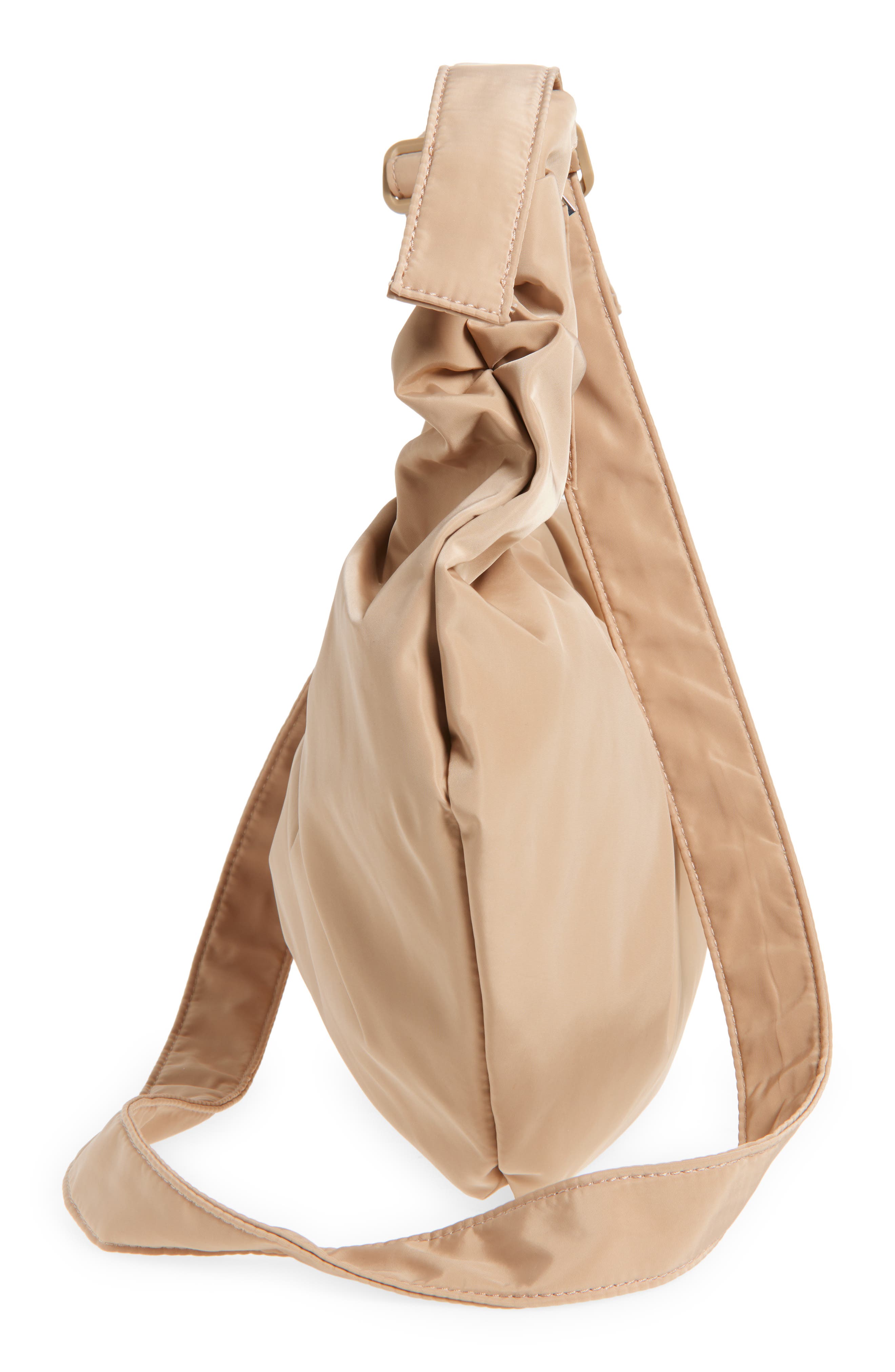 Topshop Talia Shoulder Bag, Alternate, color, Camel