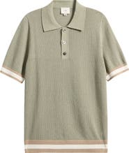 CHÉ Quinn Open Knit Polo Sweater