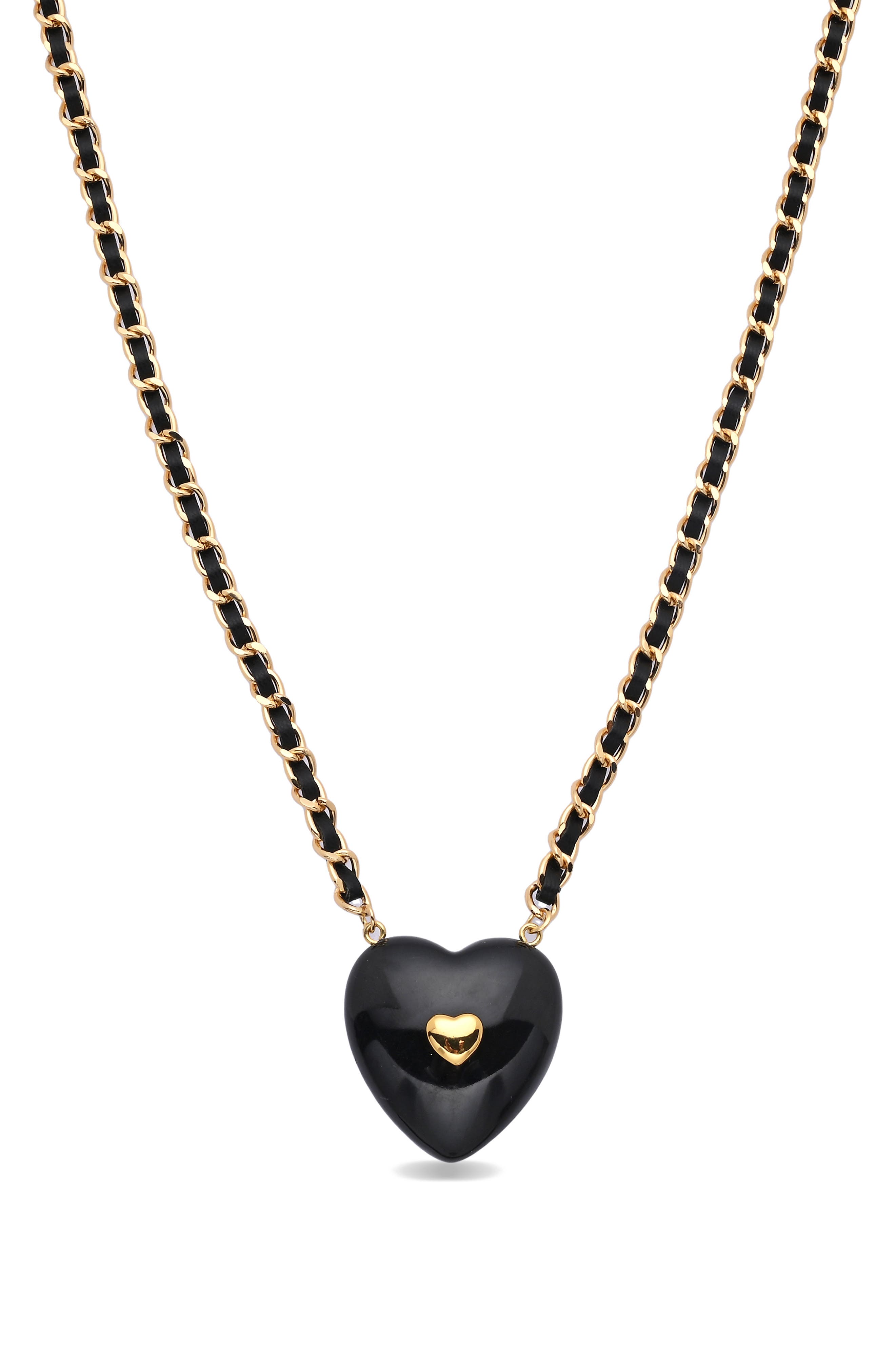 EYE CANDY LOS ANGELES Violet Heart Pendant Necklace