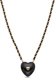 EYE CANDY LOS ANGELES Violet Heart Pendant Necklace