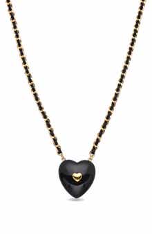EYE CANDY LOS ANGELES Violet Heart Pendant Necklace