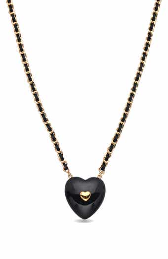 Violet Heart Pendant Necklace