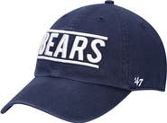 '47 Men's '47 Navy Chicago Bears Clean Up Script Adjustable Hat