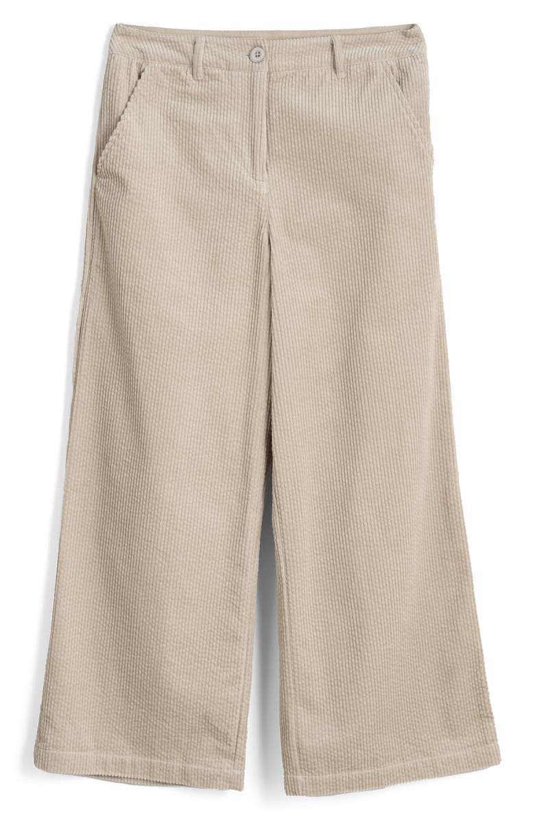 Seasalt Cornwall Asphodel Crop Wide Leg Corduroy Pants, Main, color, Birch