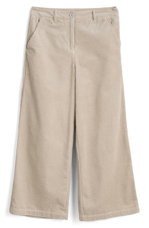Seasalt Cornwall Asphodel Crop Wide Leg Corduroy Pants In Brown