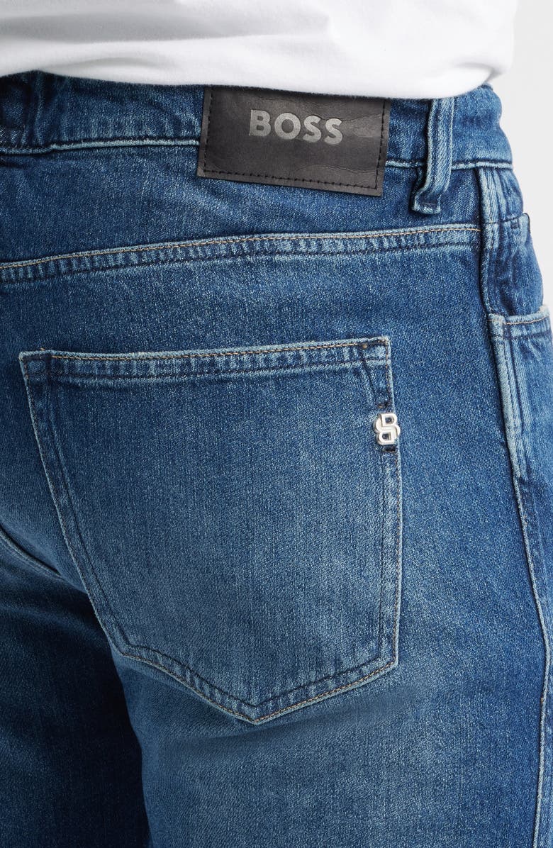 BOSS Delaware Slim Fit Jeans, Alternate, color, Navy