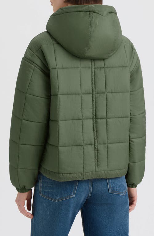 Hunter Camille Crinkle Puffer Jacket In Green