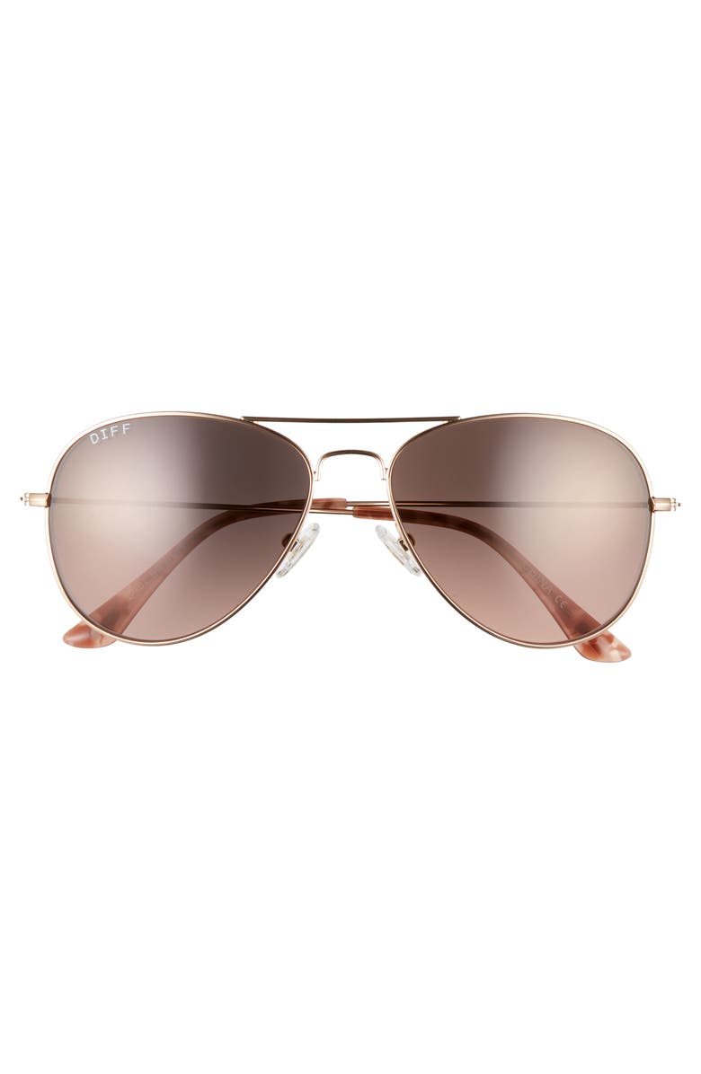 DIFF Cruz 49mm Aviator Sunglasses, Alternate, color, 