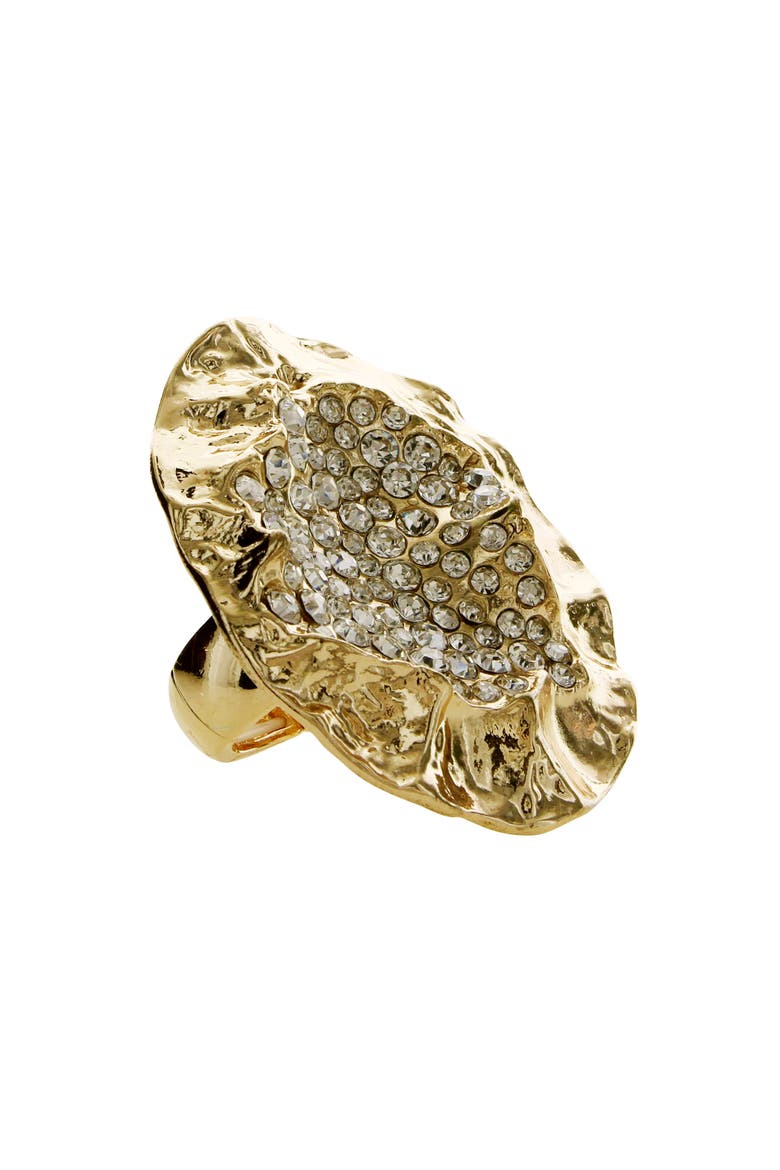 Crystal Cove Statement Ring, Main, color, GOLD / CLEAR