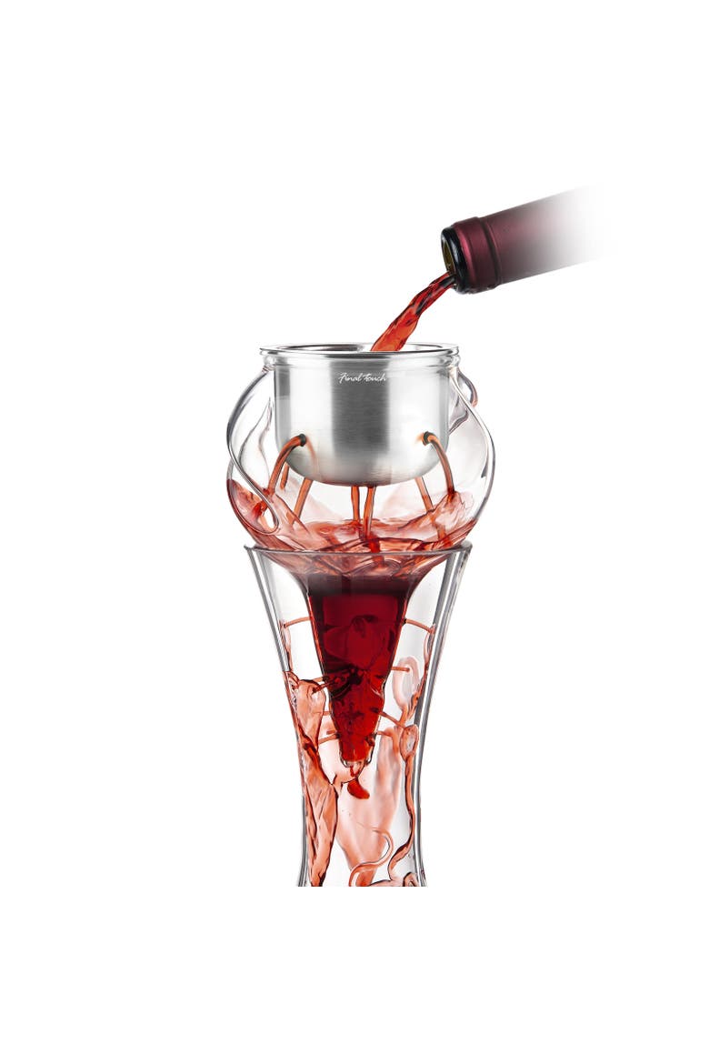 Conundrum Stainless Steel Aerator For Wine Decanters, Main, color, Clear