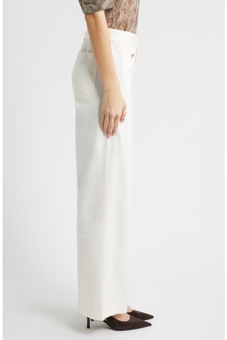 The Modernist High Waist Straight Leg Pants, Alternate, color, CREAM