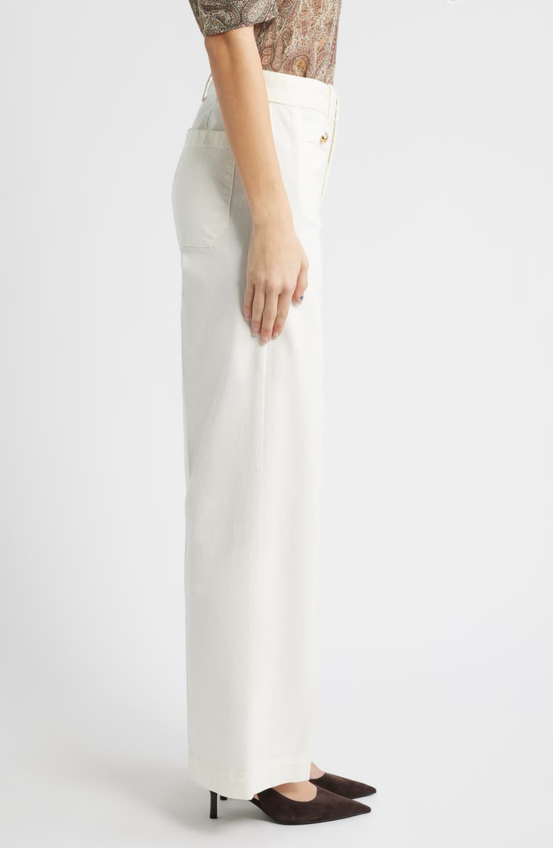 FRAME The Modernist High Waist Straight Leg Pants, Alternate, color, Cream