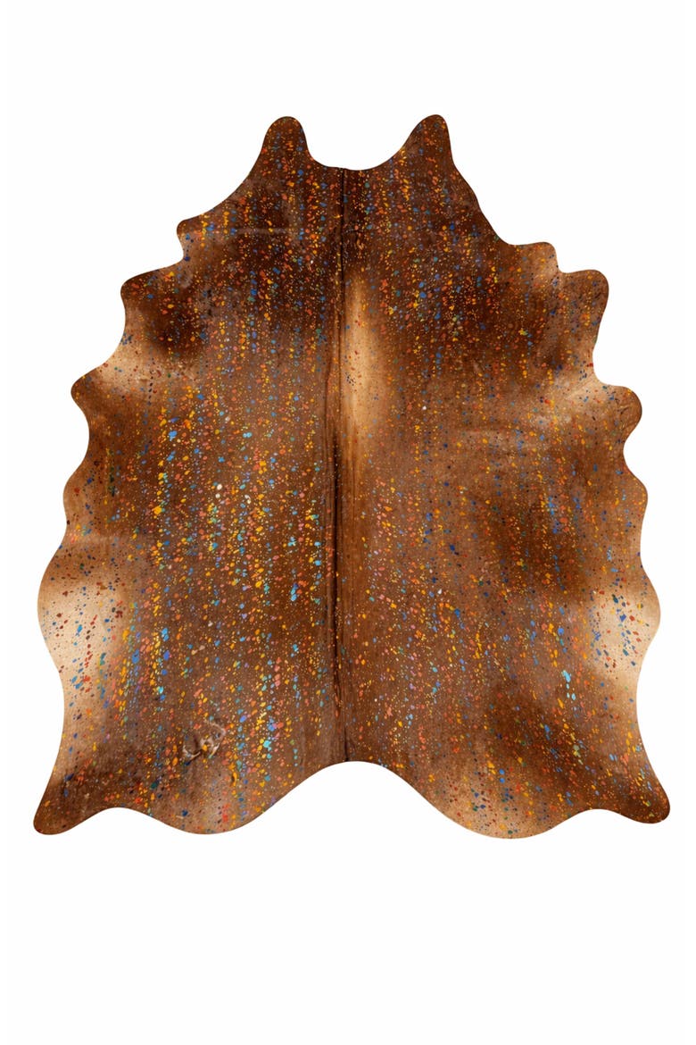 Eco Hides RH Rugs Luma Metallic Color CowHides Rug  8'5" × 7'0", Main, color, Metallic Color