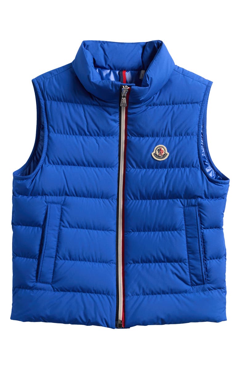 Moncler Kids' Ertavete Down Puffer Vest, Main, color, Electric Blue