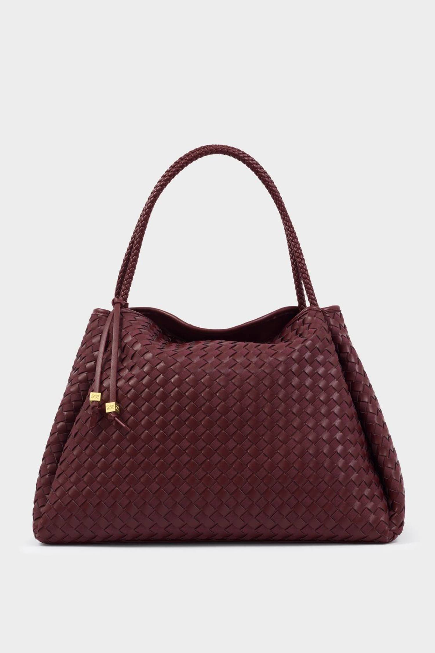 Nova Hand Woven Large Shoulder Bag, Main, color, Cherry