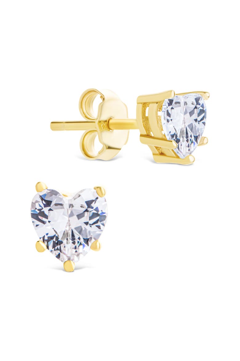 Cubic Zirconia Heart Stud Earrings video