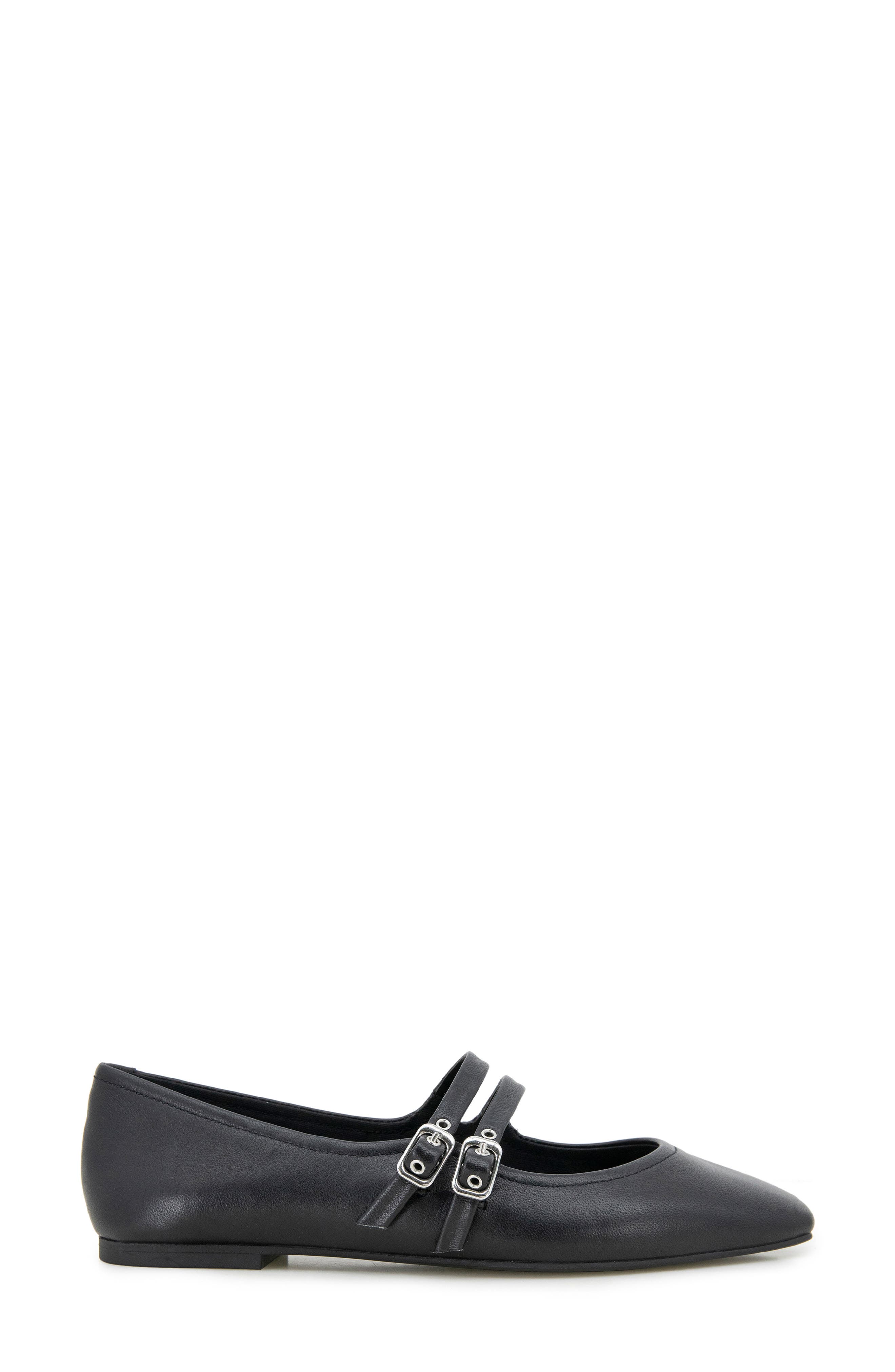 Kenneth Cole Jasmine Mary Jane Flat, Alternate, color, Black Leather