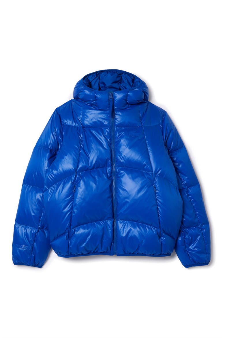 Water Repellent Down Short Puffer Jacket, Alternate, color, HJM LAZULI