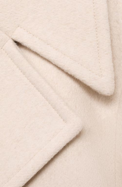 Mango Goya Double Breasted Blazer In Neutral