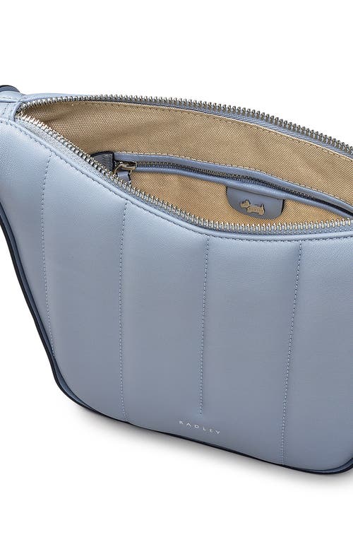 Radley Oak Street Quilt Small Ziptop Crossbody Bag In Blue