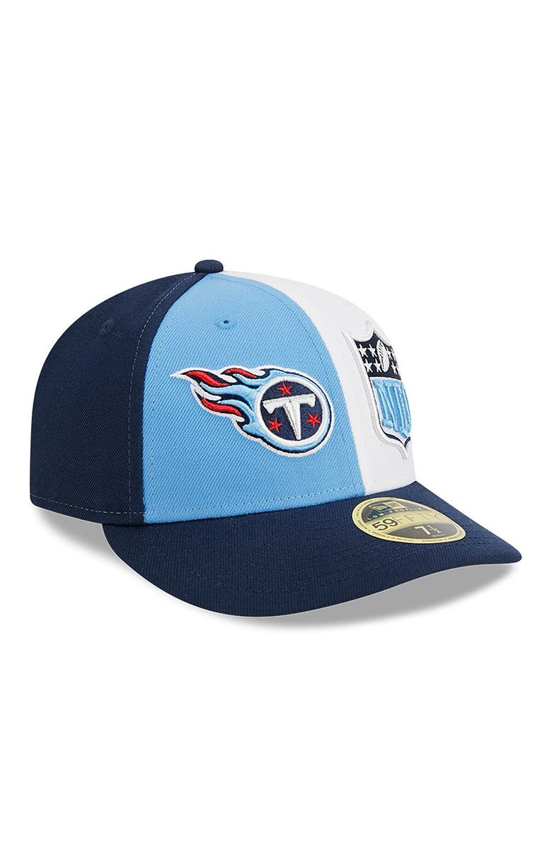 New Era Men's New Era  Light Blue/Navy Tennessee Titans 2023 Sideline Low Profile 59FIFTY Fitted Hat, Alternate, color, Light Blue