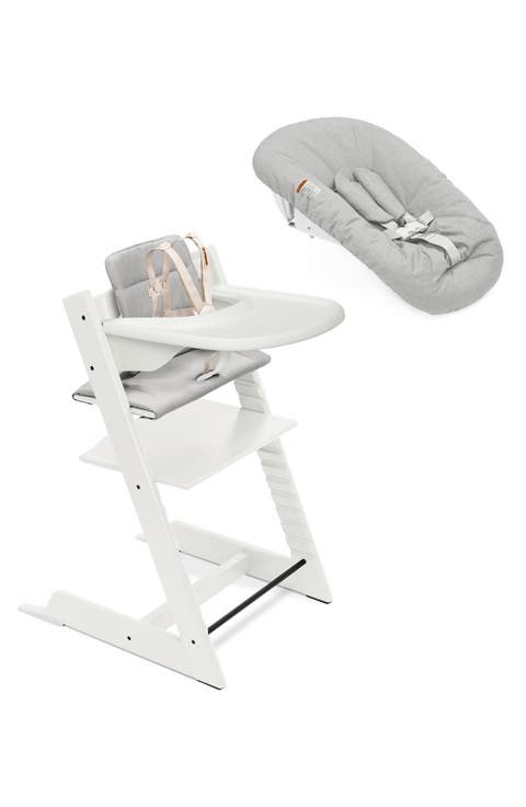 Tripp Trapp® Highchair², Cushion, Newborn Set & Stokke® Tray $597 Value