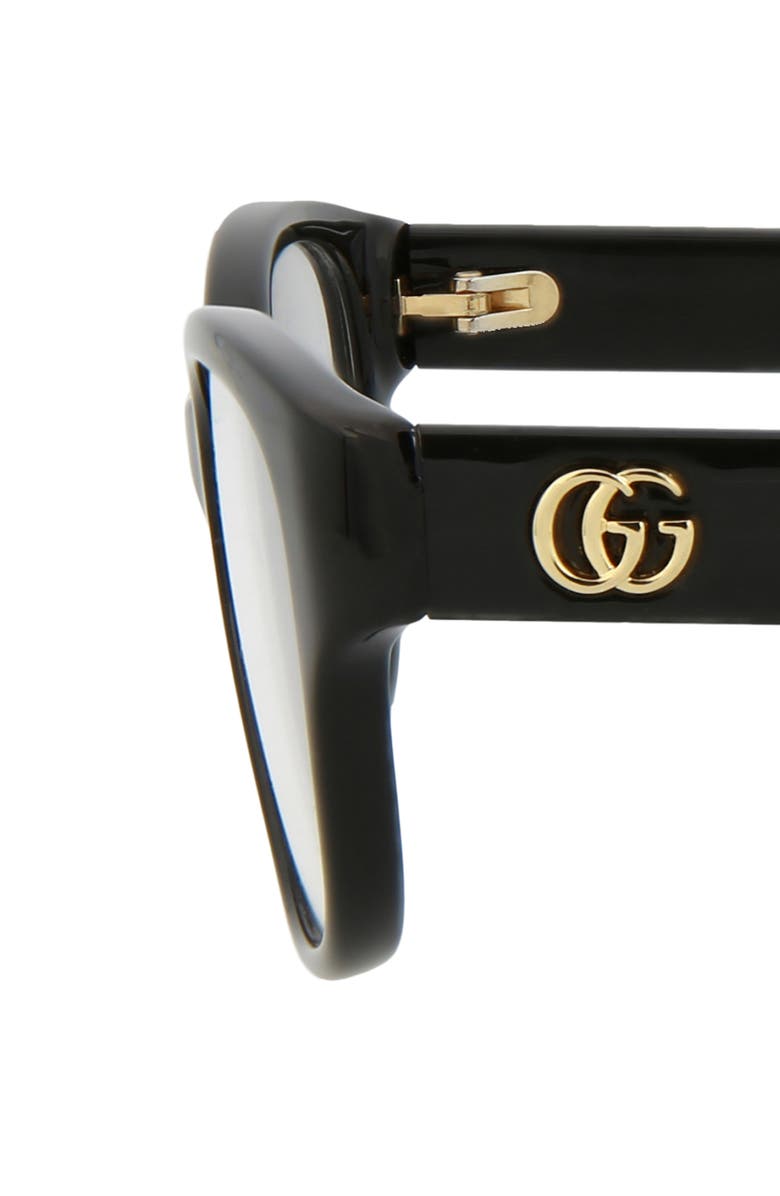 Gucci 51mm Rectangular Optical Glasses, Alternate, color, 