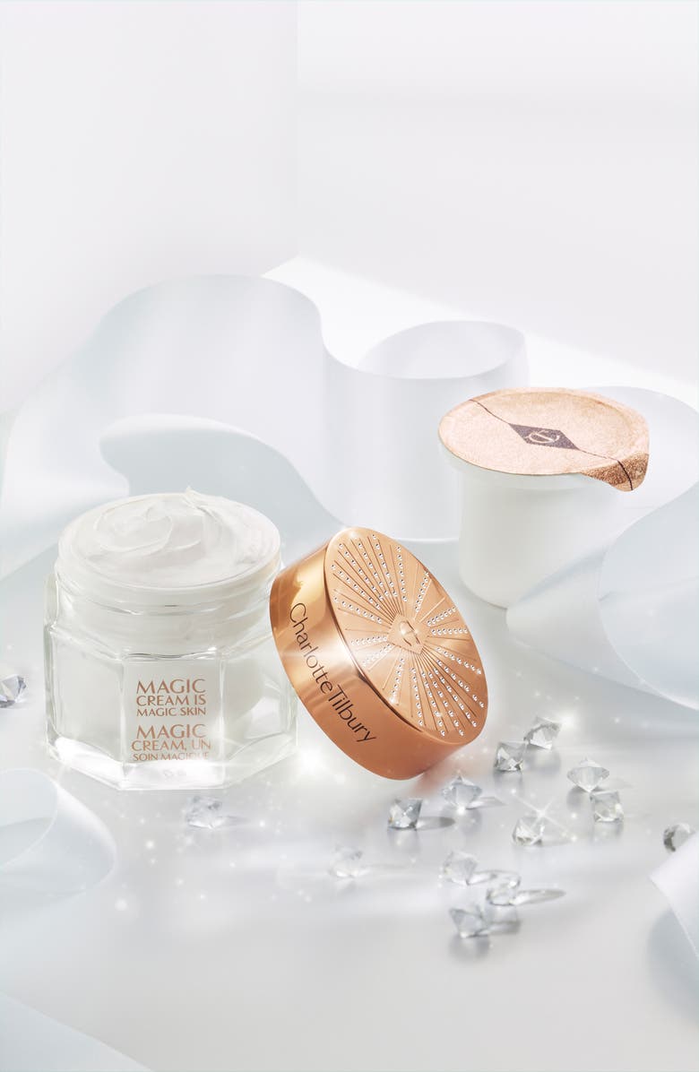 Charlotte Tilbury Refillable Magic Cream Face Moisturizer & Refill Set, Alternate, color, 