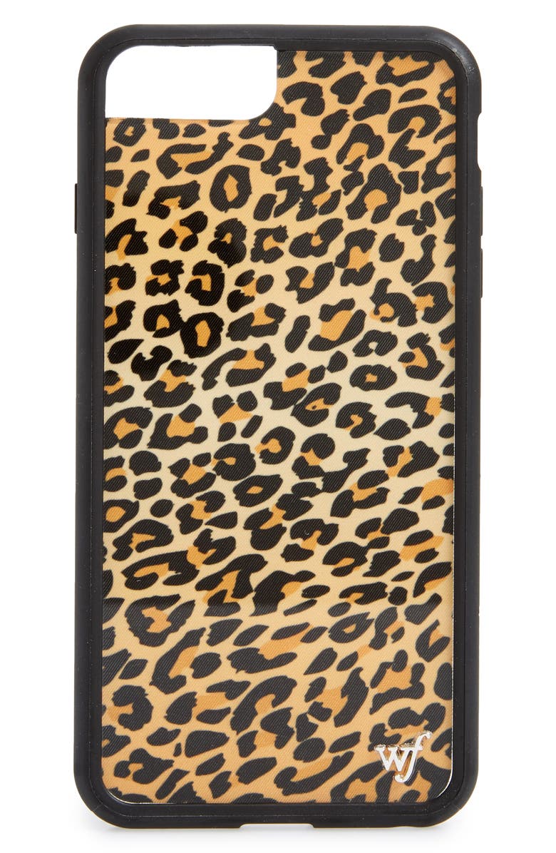 wildflower Leopard Print iPhone 6/7/8 Plus Case, Main, color, 