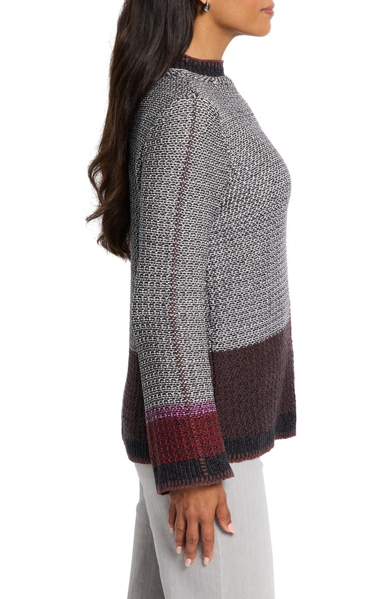 NIC+ZOE Mixed Up Colorblock Sweater, Alternate, color, Black Multi