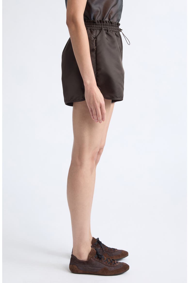 Colette Nylon Shorts, Alternate, color, BROWN