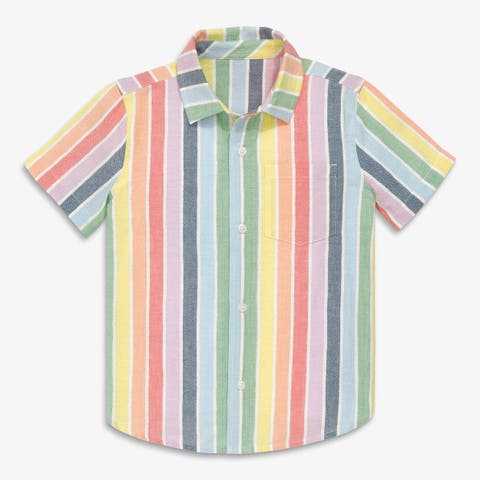Kids Cotton Gauze Button Down (Toddler, Little Kid, Big Kid)