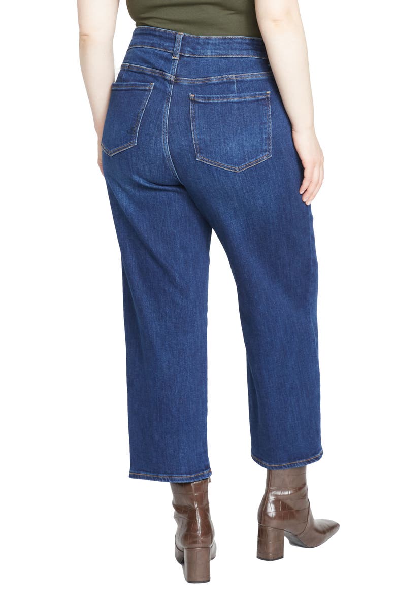 Universal Standard Donna Curve High Waist Straight Leg Jeans, Alternate, color, Stonewash Indigo Blue