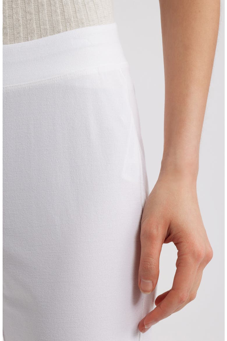 High Waist Slim Ankle Pants, Alternate, color, WHITE