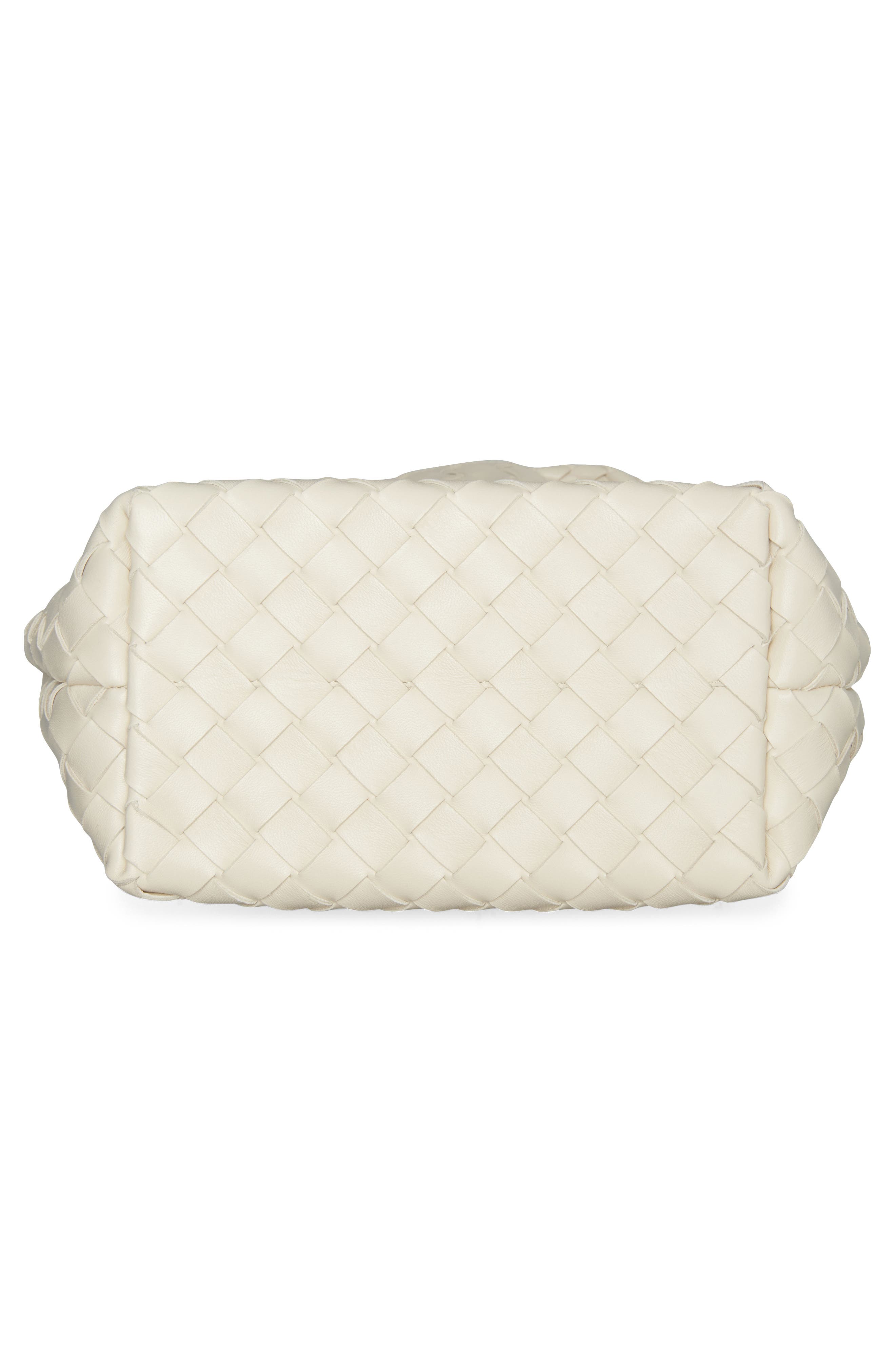 Bottega Veneta Small Andiamo Intrecciato Leather Bucket Bag, Alternate, color, Sea Salt-M B-Sea Sa