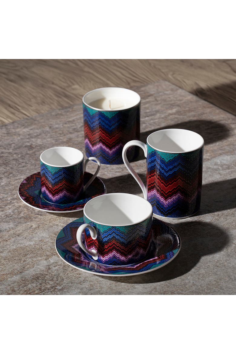 Tea Cup & Saucer Set Of 2 In Luxury Box, Alternate, color, Multicolor 1