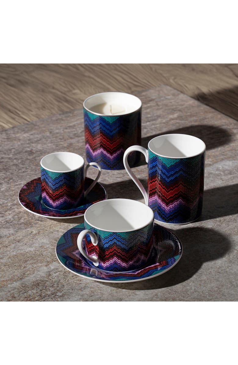Missoni Tea Cup 
Saucer Set Of 6 In Luxury Box, Alternate, color, Multicolor 1