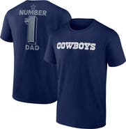 FANATICS Men's Fanatics Navy Dallas Cowboys Big & Tall Number One Dad T-Shirt