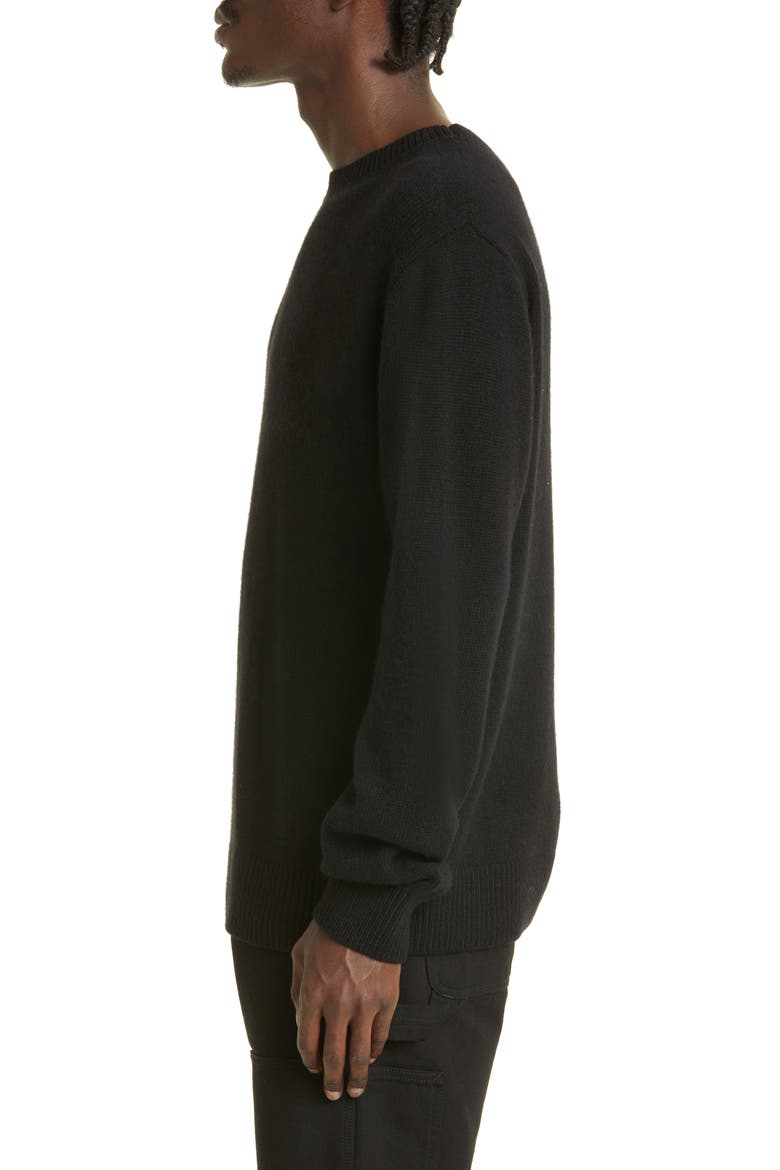 Gender Inclusive Simple Cashmere Sweater, Alternate, color, BLACK