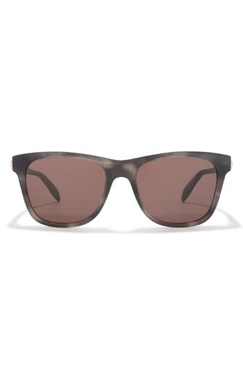 Alexander Mcqueen Mcqueen 54mm Square Sunglasses In Grey Grey Brown