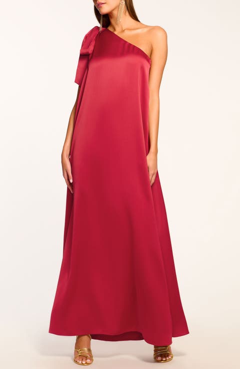 Benita One-Shoulder Gown