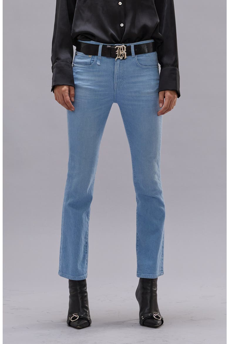 Kick Fit Crop Flare Leg Jeans, Alternate, color, BABY BLUE STRETCH