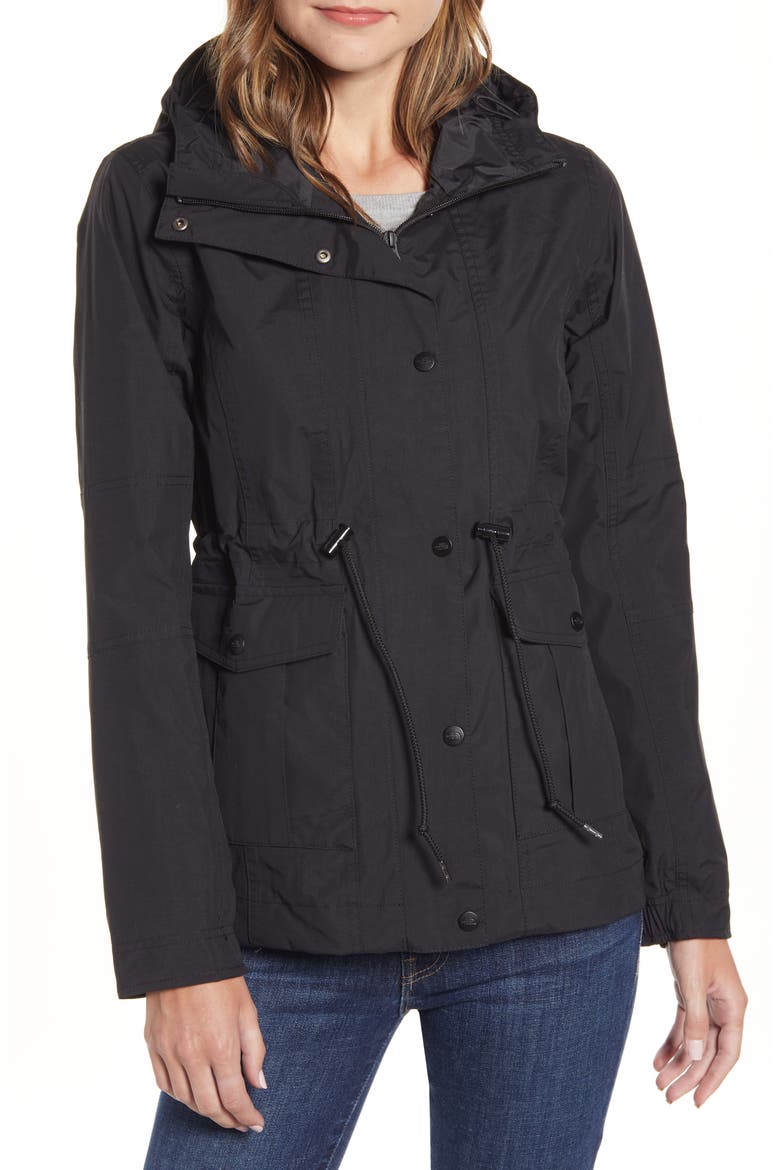 Zoomie Zoomie Hooded Waterproof Raincoat, Alternate, color, TNF BLACK