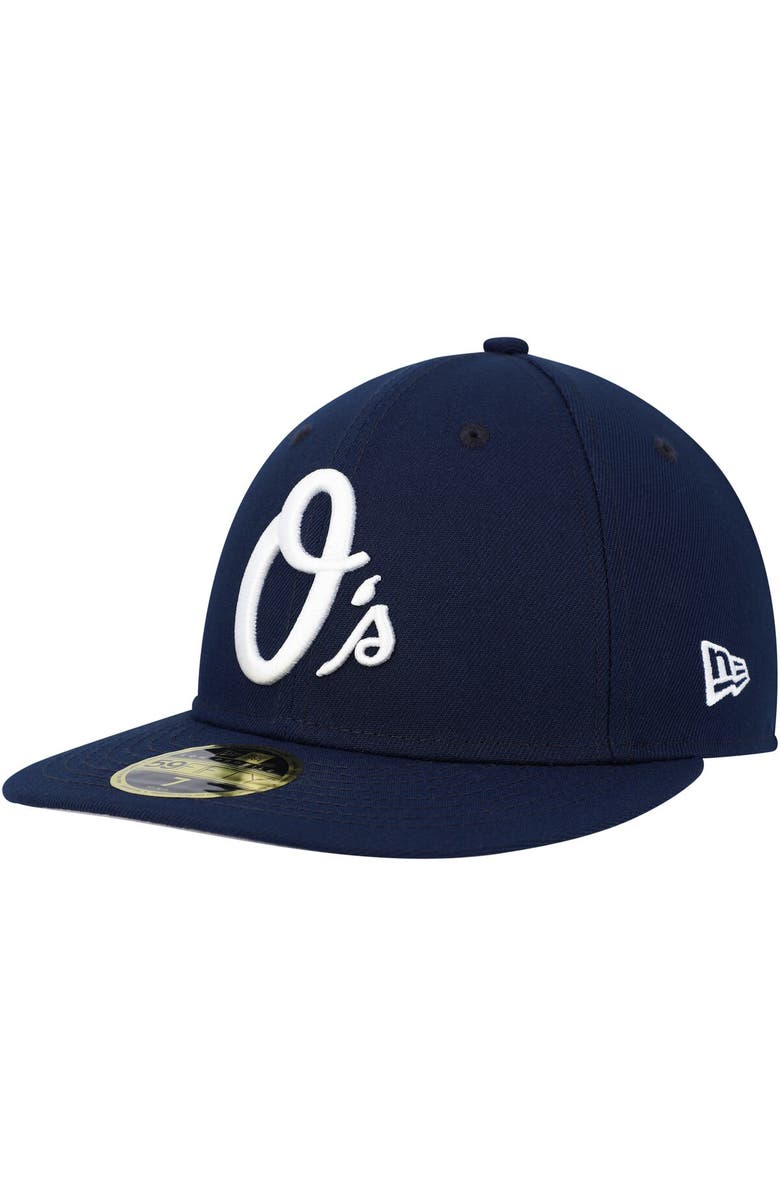 New Era Men's New Era Navy Baltimore Orioles Oceanside Low Profile 59FIFTY Fitted Hat, Main, color,